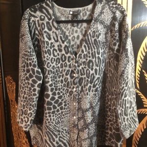 Carol Little Animal Print Sweater- Size 3X